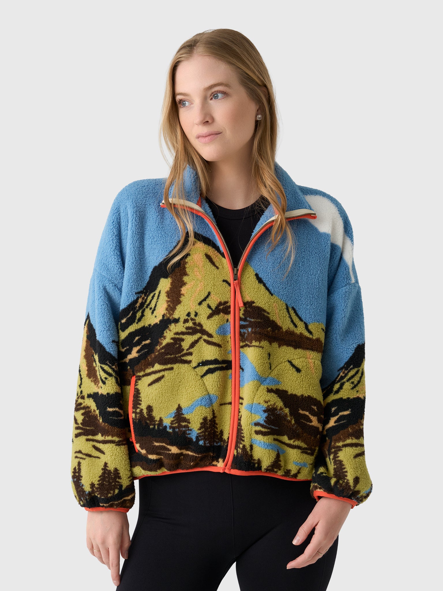 The Great Women's The Plush Terrain Full-Zip Jacket - Saint Bernard