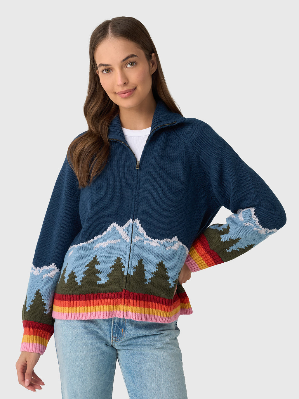 The Great Outdoors Women's The Vista Full-Zip Sweater - Saint Bernard