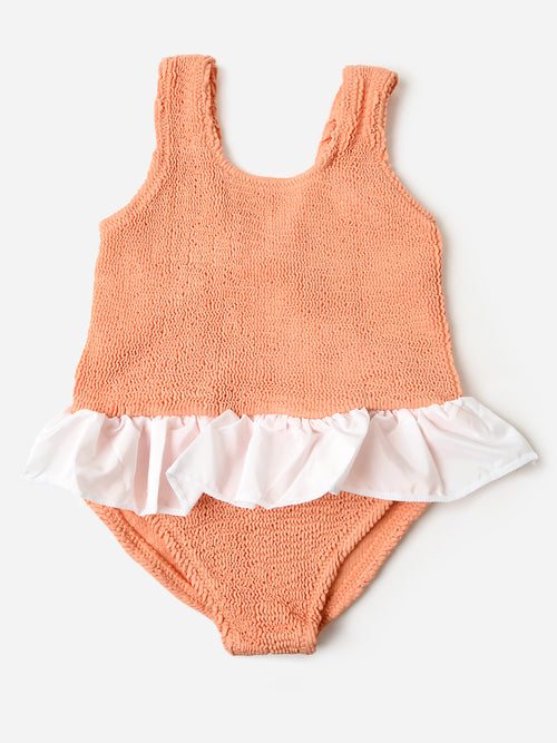 Bermies Girls' Stretch One-Piece Swimsuit