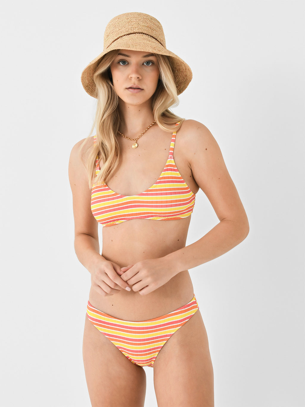 Solid + Striped Women's The Rachel Ribbed Bikini Top - Saint Bernard