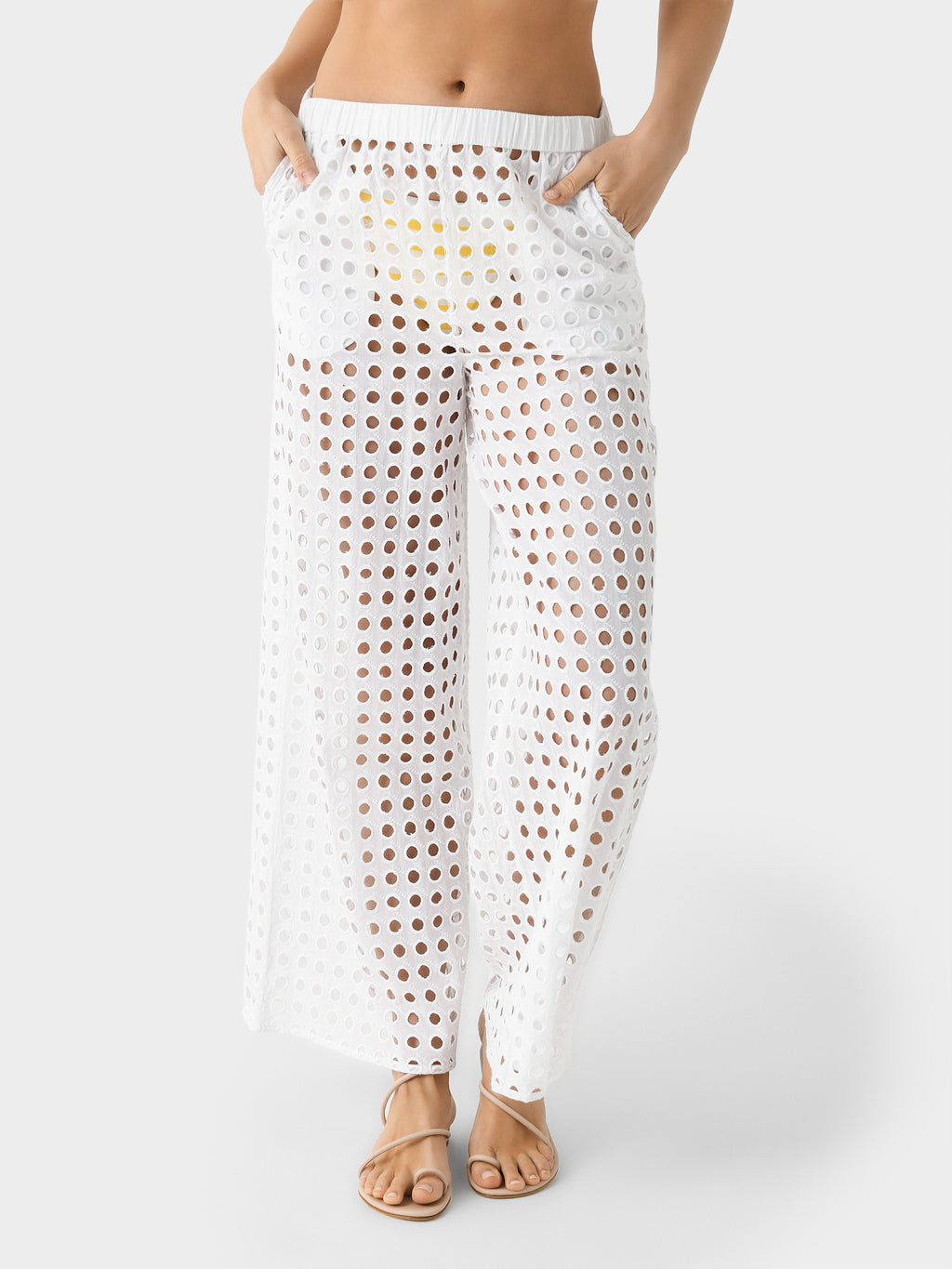Solid + Striped Women's The Eyelet Delaney Pant - Saint Bernard