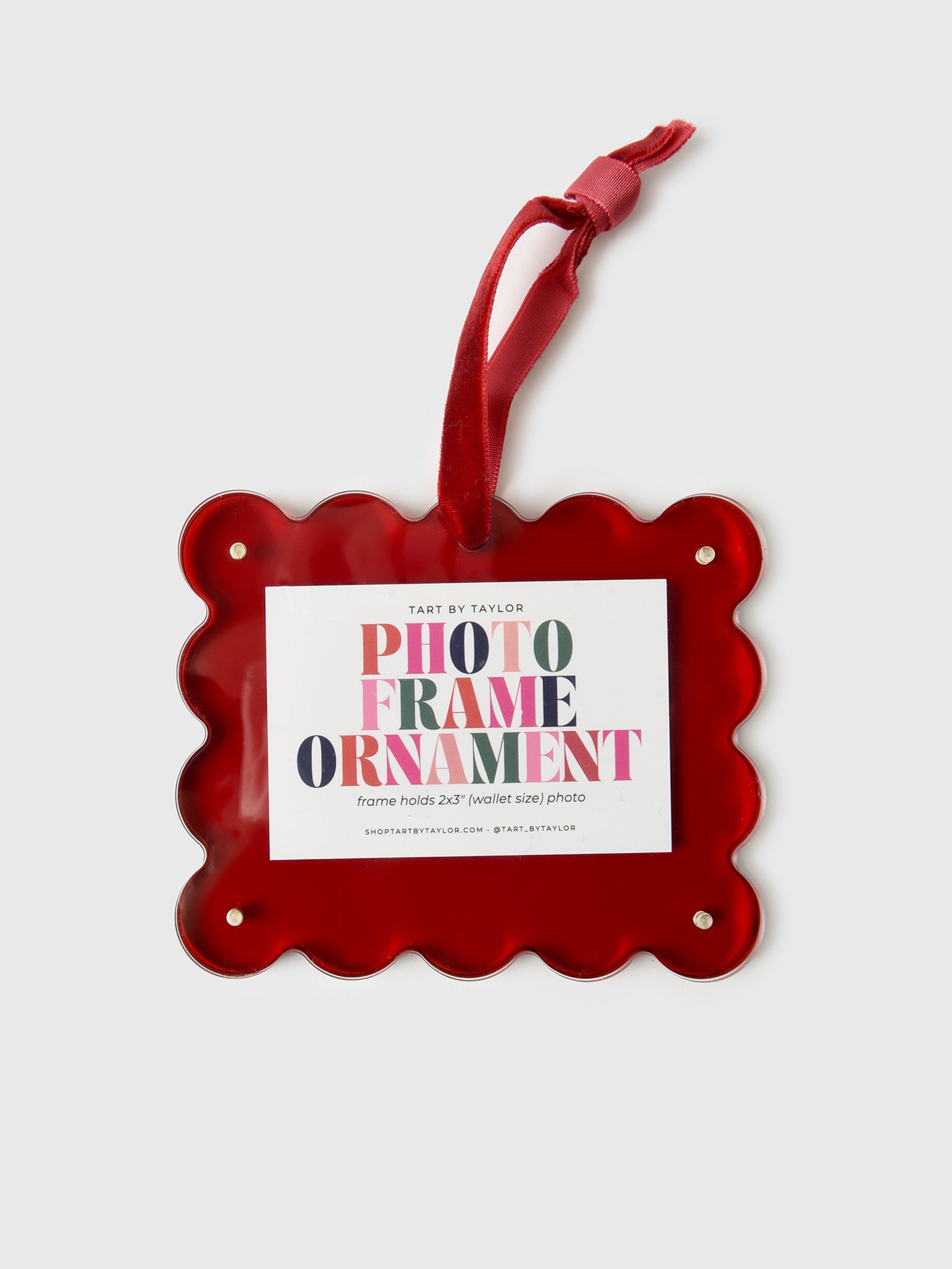 Tart By Taylor Acrylic Picture Frame Ornament - Saint Bernard