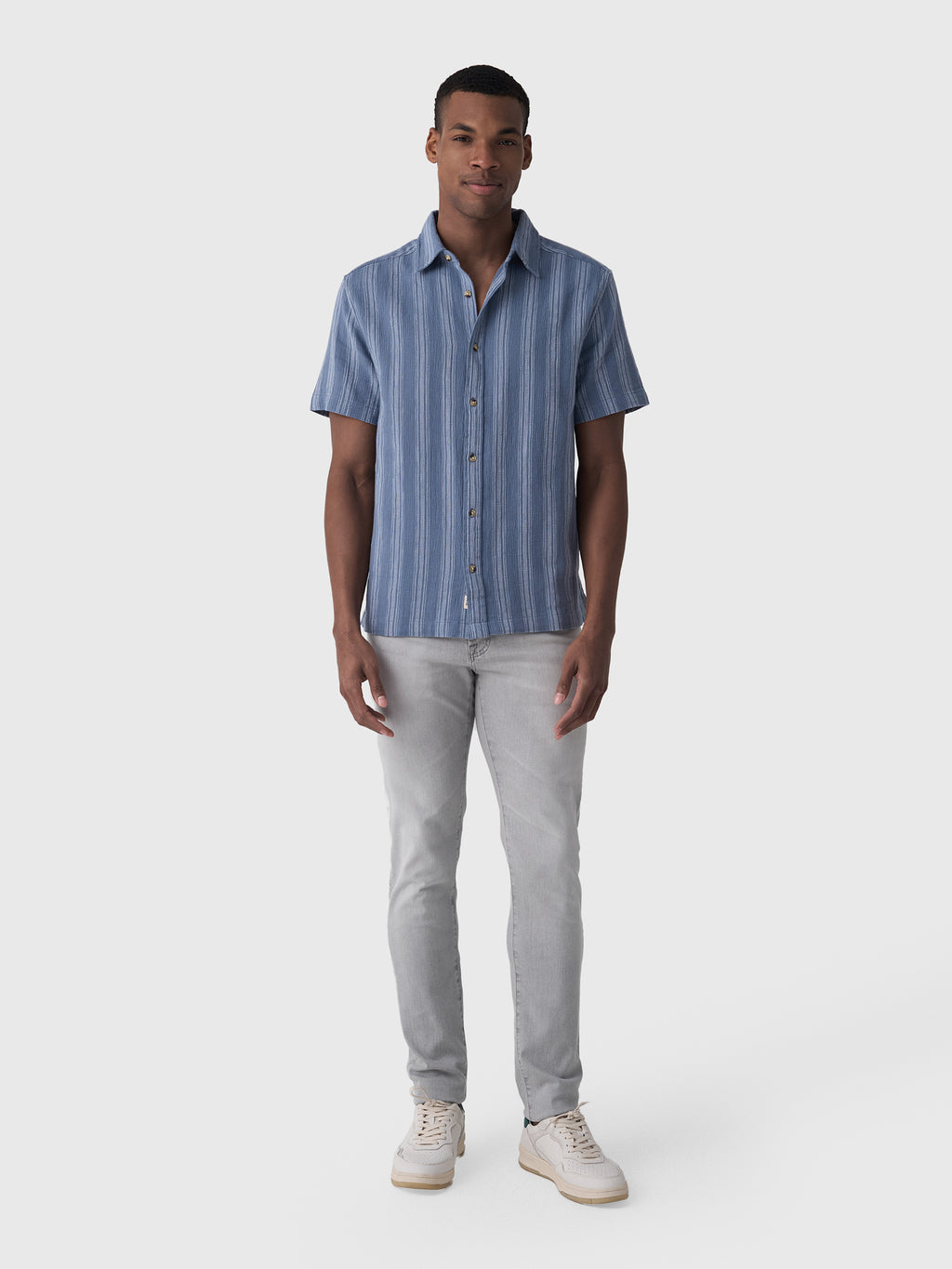 Fair Harbor Men's Oasis Textured Shirt - Saint Bernard