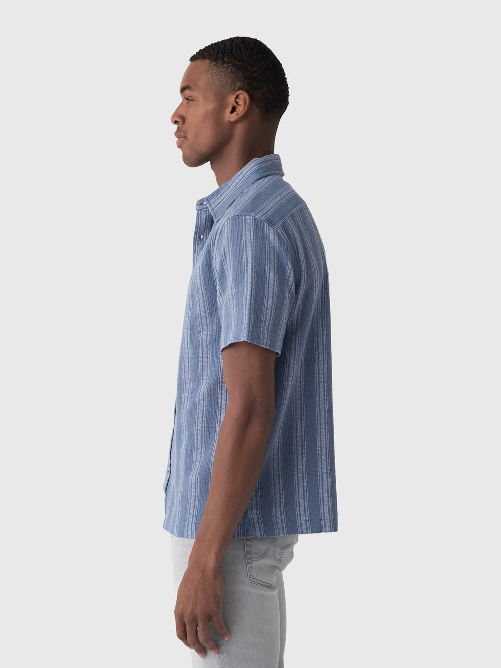 Fair Harbor Men's Oasis Textured Shirt - Saint Bernard