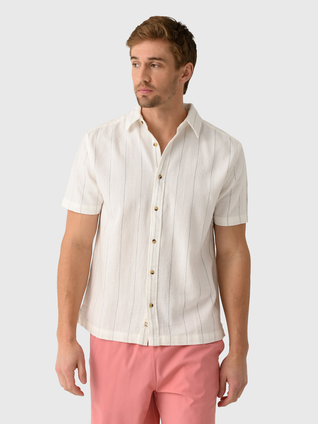 Fair Harbor Men's Oasis Textured Shirt - Saint Bernard