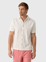 Fair Harbor Men's Oasis Textured Shirt - Saint Bernard