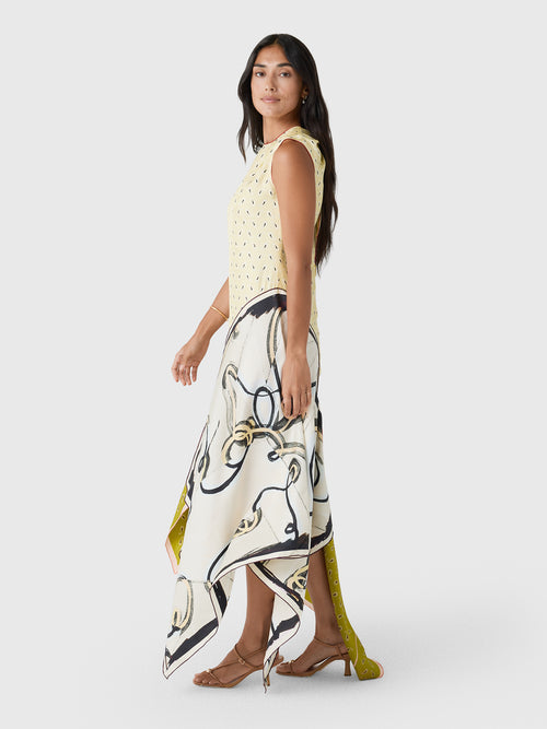 Otzio Women's Asymmetrical Scarf Dress