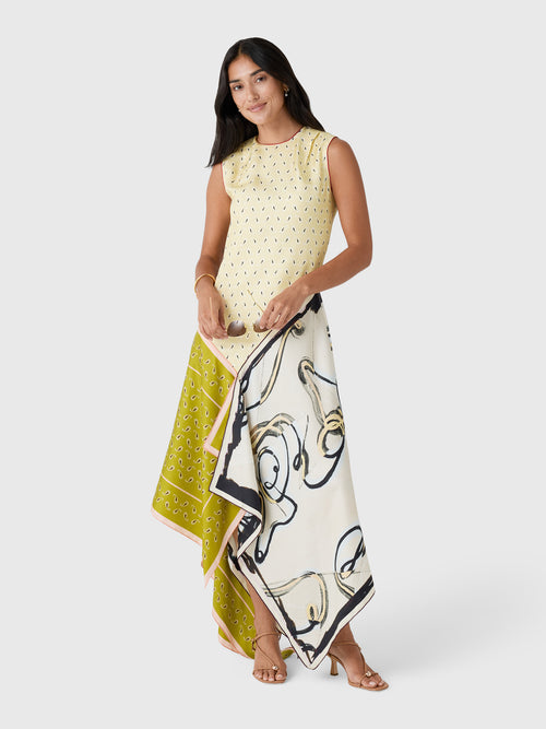 Otzio Women's Asymmetrical Scarf Dress