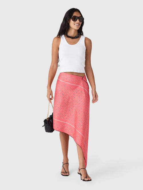 Otzio Women's Asymmetrical Scarf Skirt