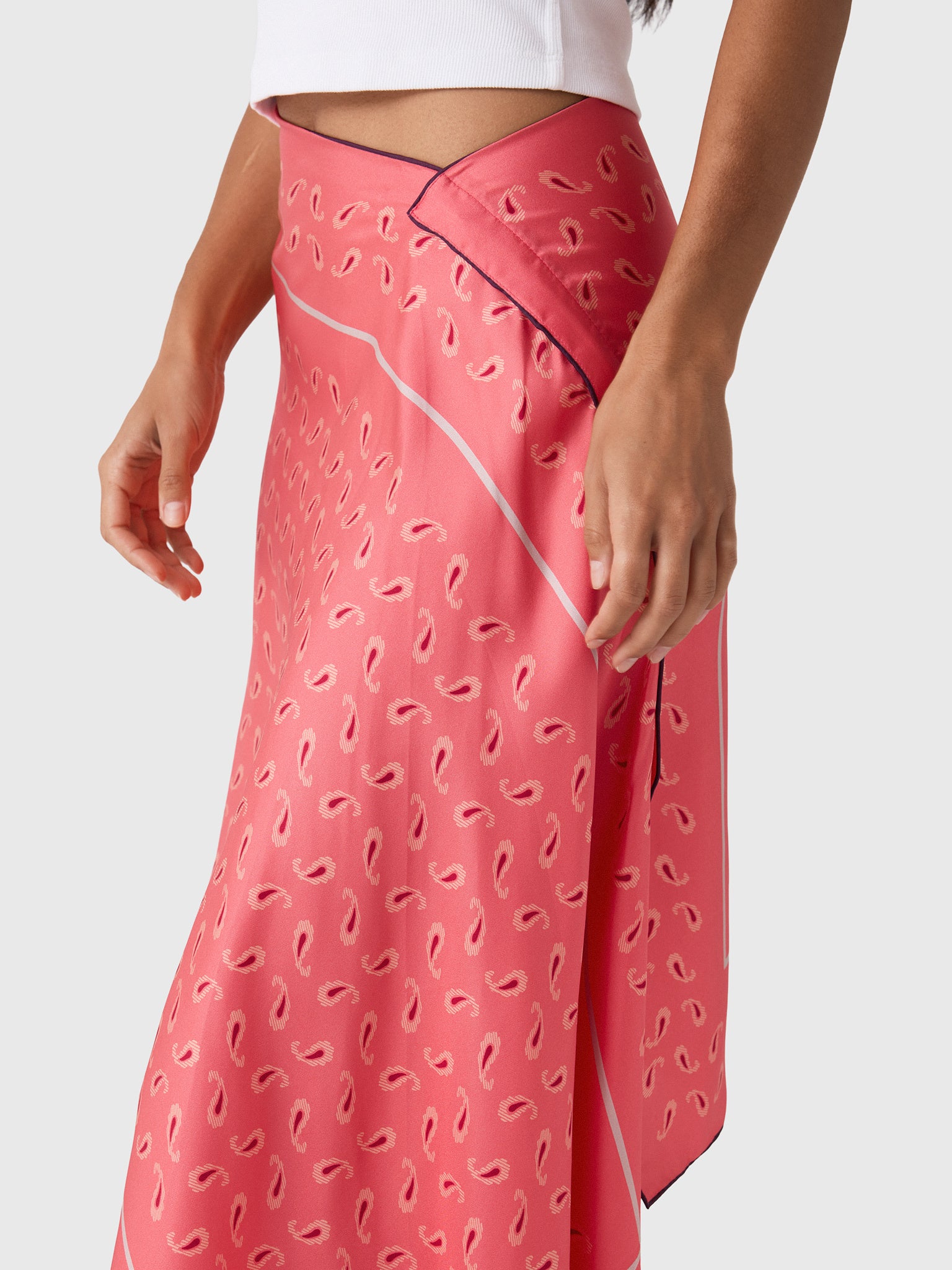 Otzio Women's Asymmetrical Scarf Skirt