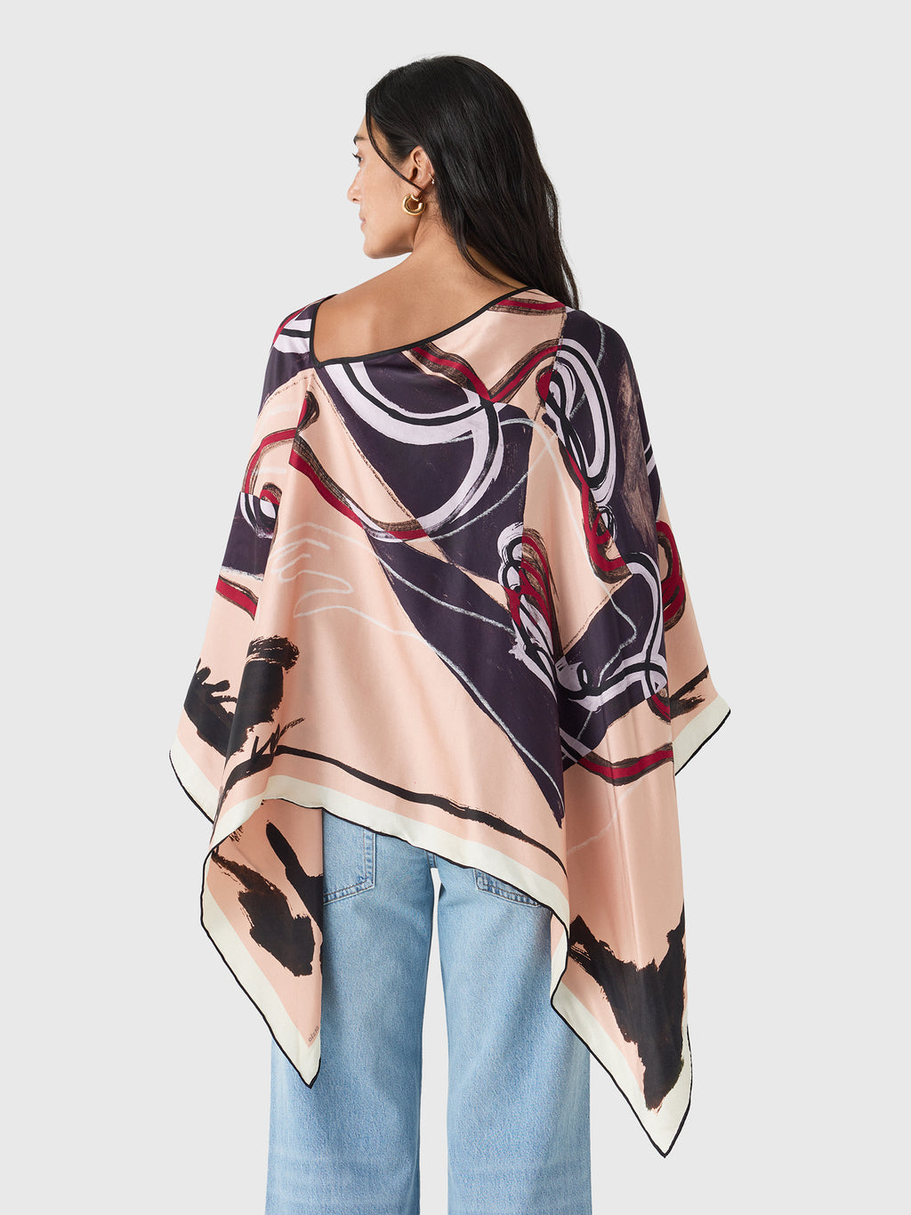 Otzio Women's Boat Neck Scarf Top