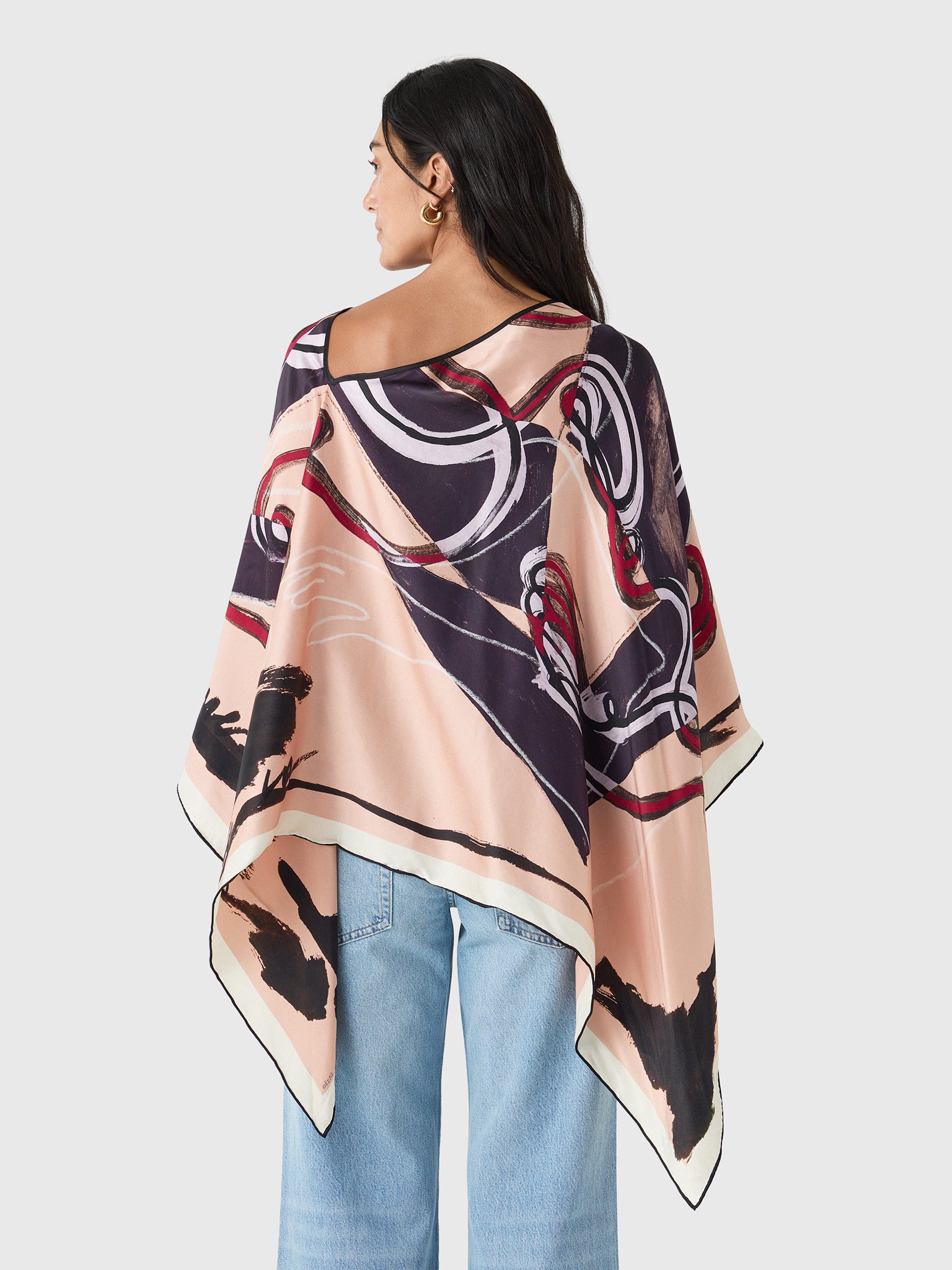 Otzio Women's Boat Neck Scarf Top