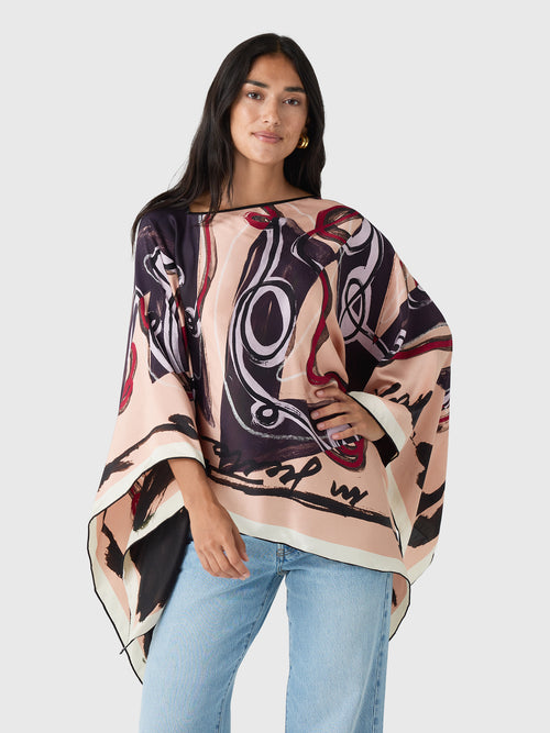 Otzio Women's Boat Neck Scarf Top