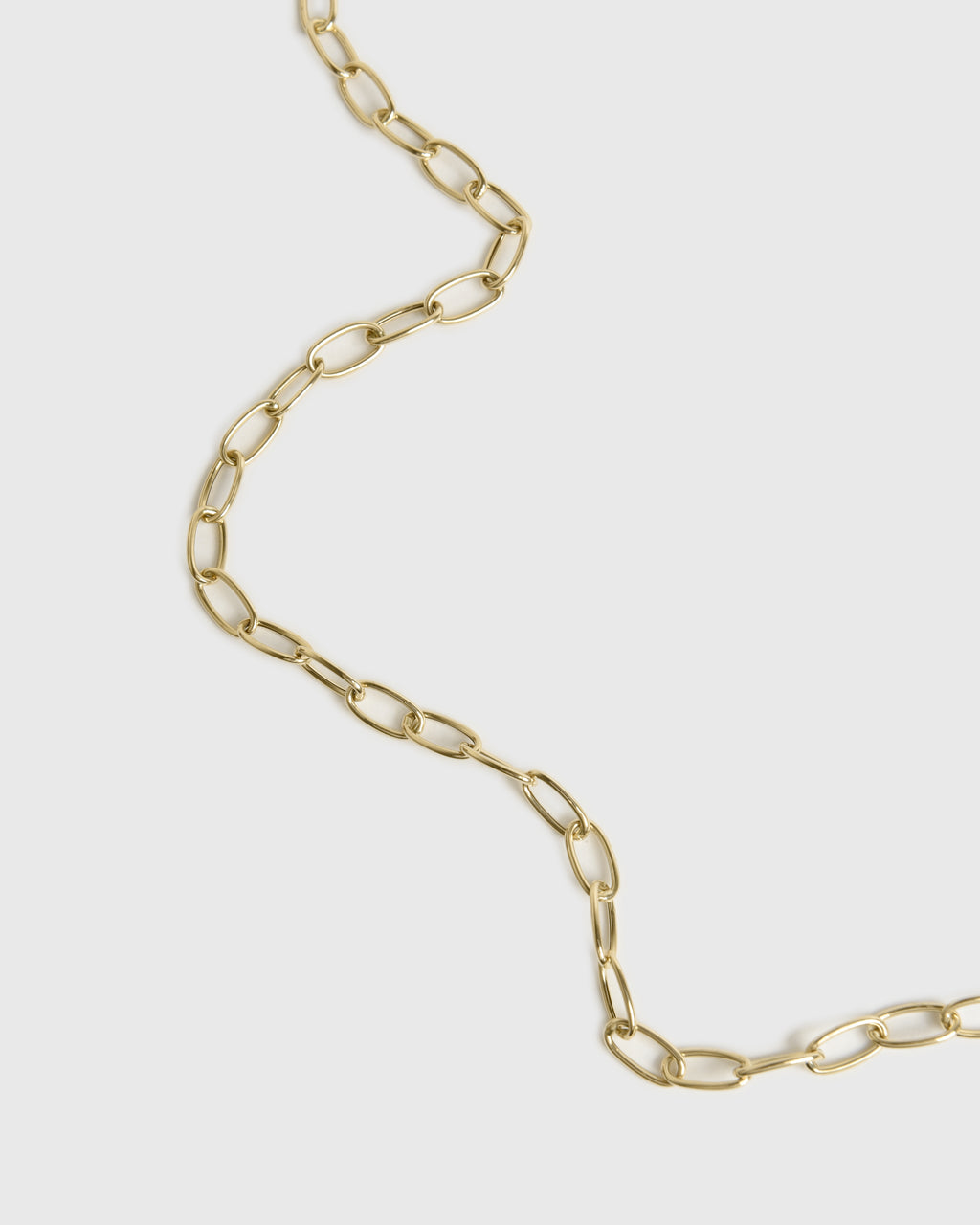 S. Bell Oval Link Chain Necklace - Saint Bernard