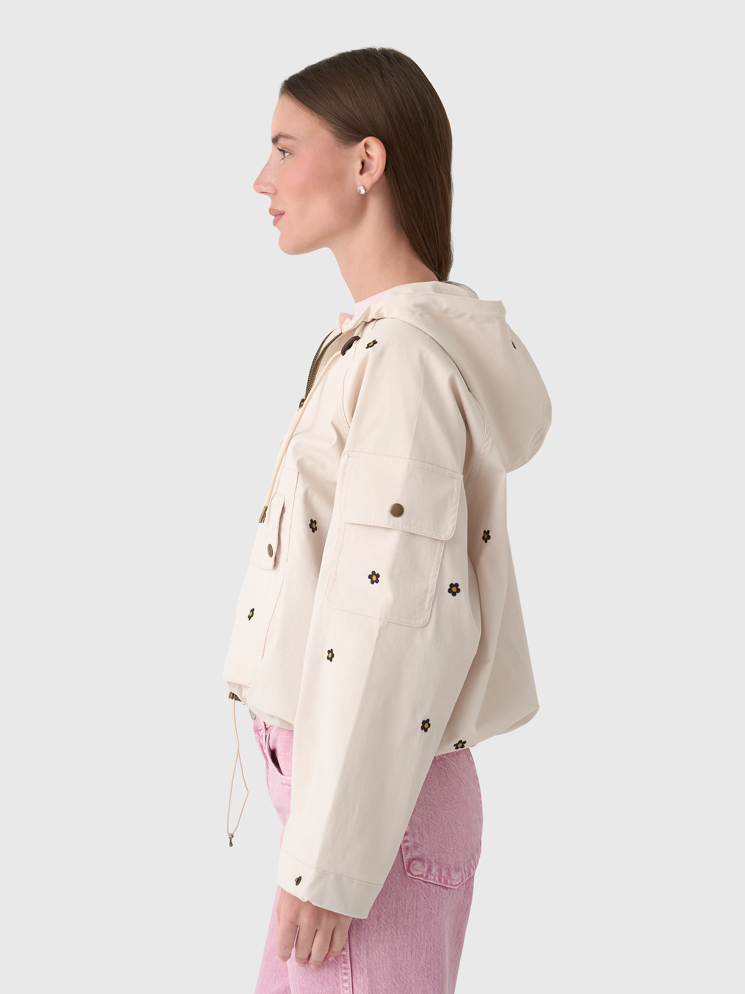 The Great Women's The Embroidered Cropped Trailhead Pullover - Saint Bernard