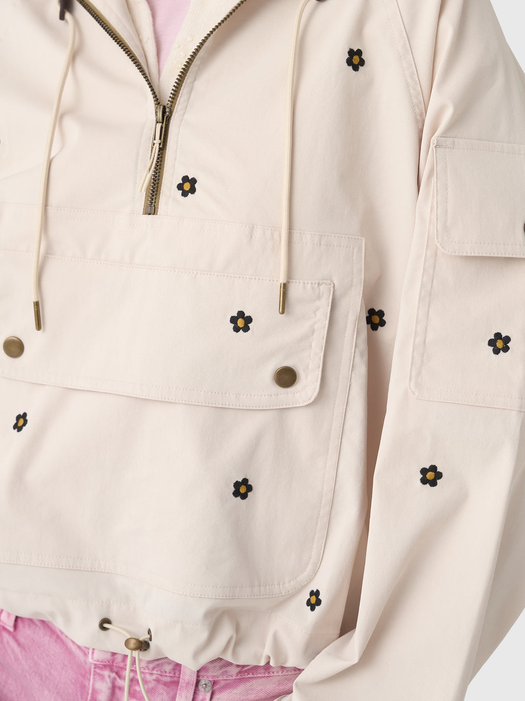 The Great Women's The Embroidered Cropped Trailhead Pullover - Saint Bernard