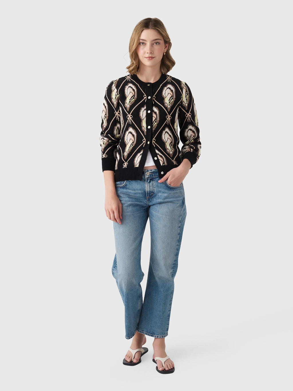 Lingua Franca Women's Margot Cardigan - Saint Bernard