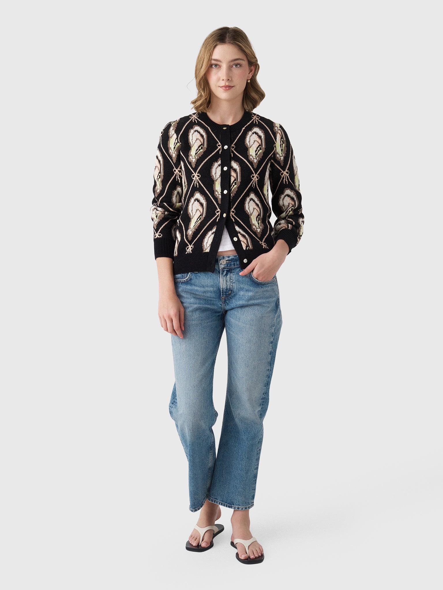 Lingua Franca Women's Margot Cardigan - Saint Bernard