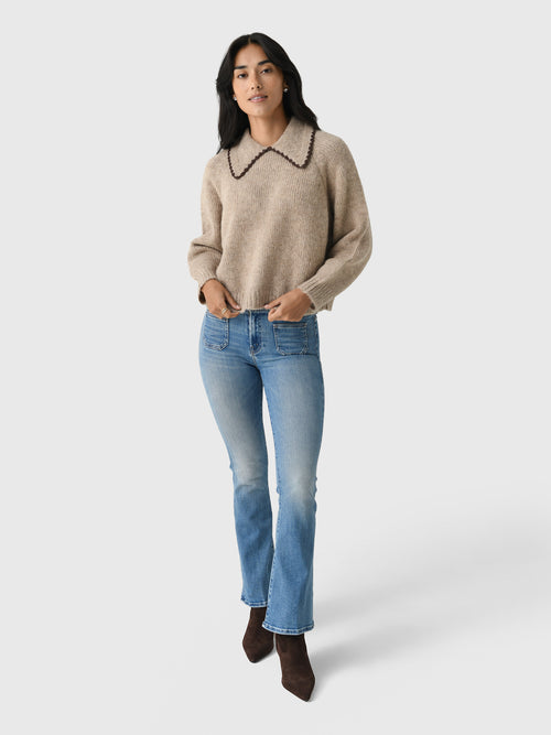 Mother Women's Petites The Lil' Patch Pocket Weekender Jean