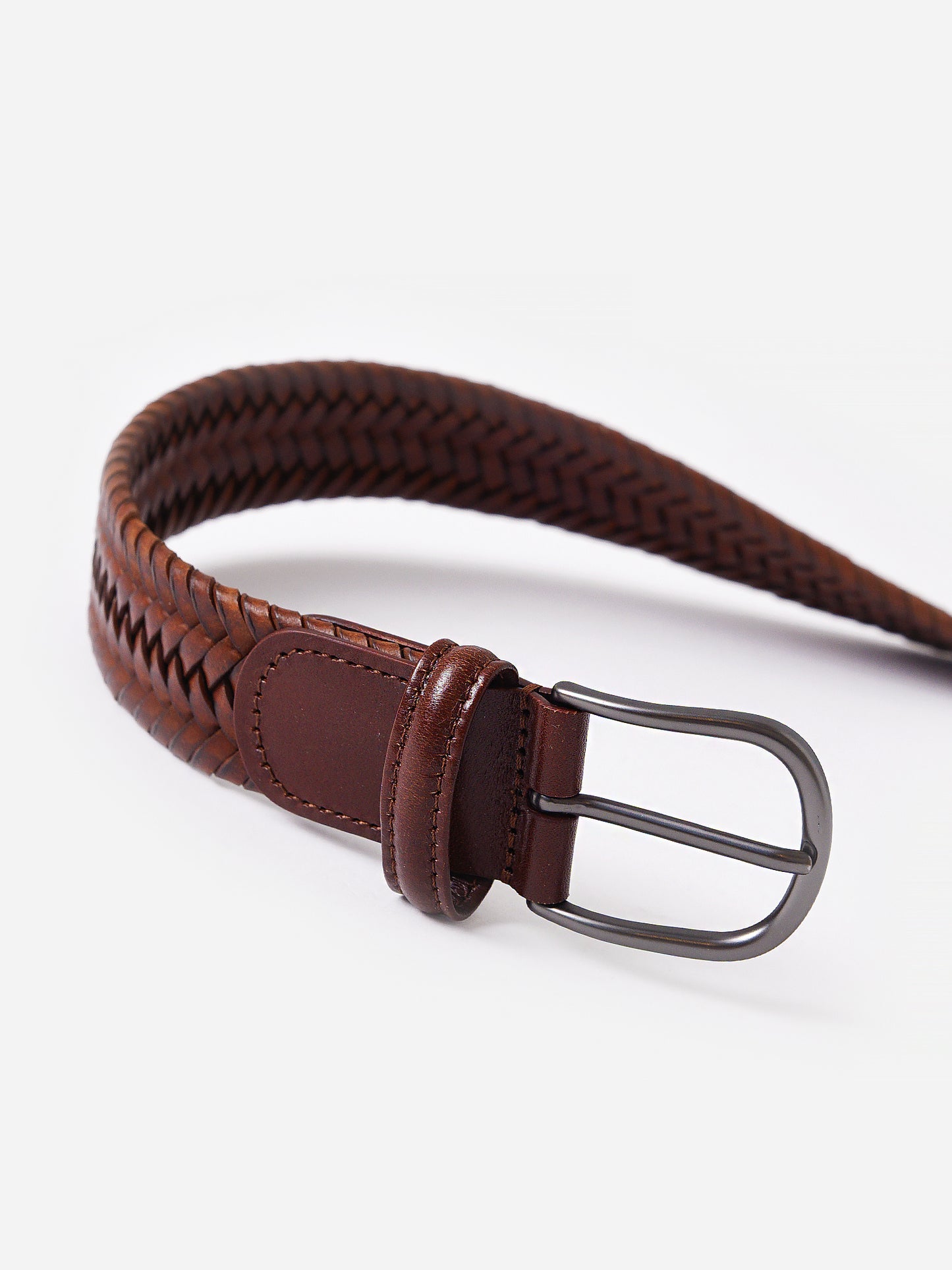 Andersons Men's Woven Leather Belt