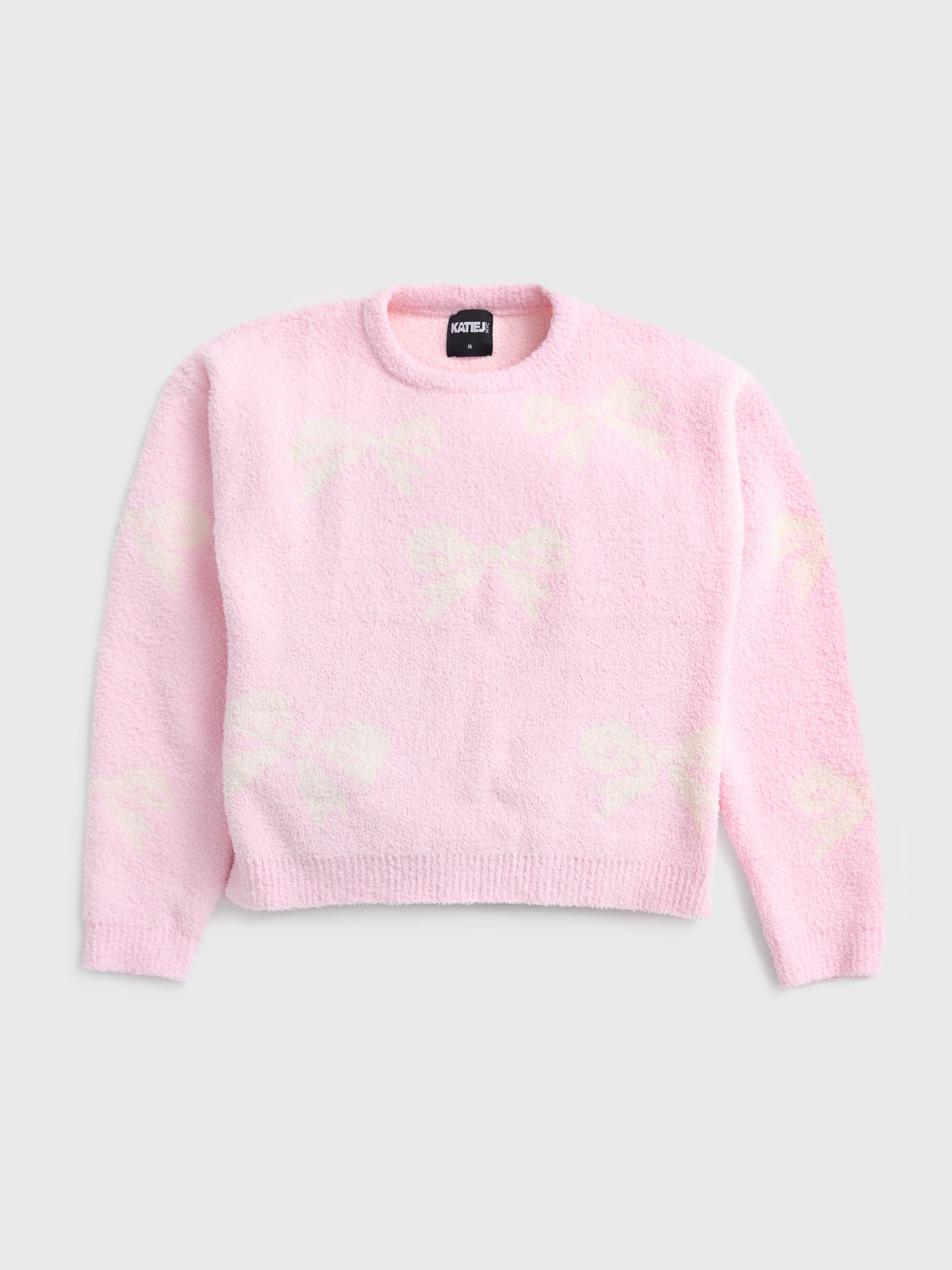 Katie J NYC Girls' Parker Intarsia Crew Sweater - Saint Bernard