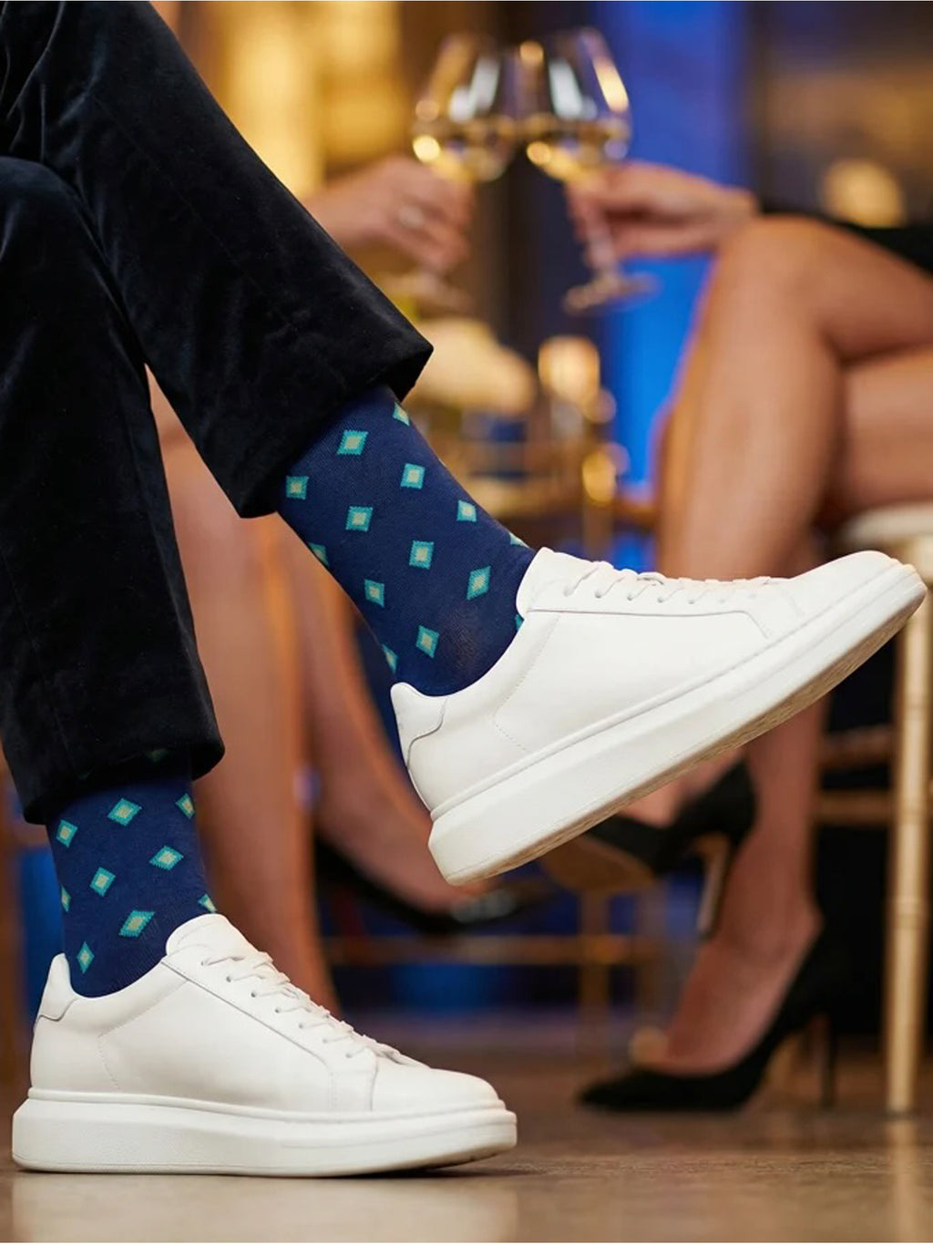 Dead Soxy Men's Parker Dress Socks - Saint Bernard