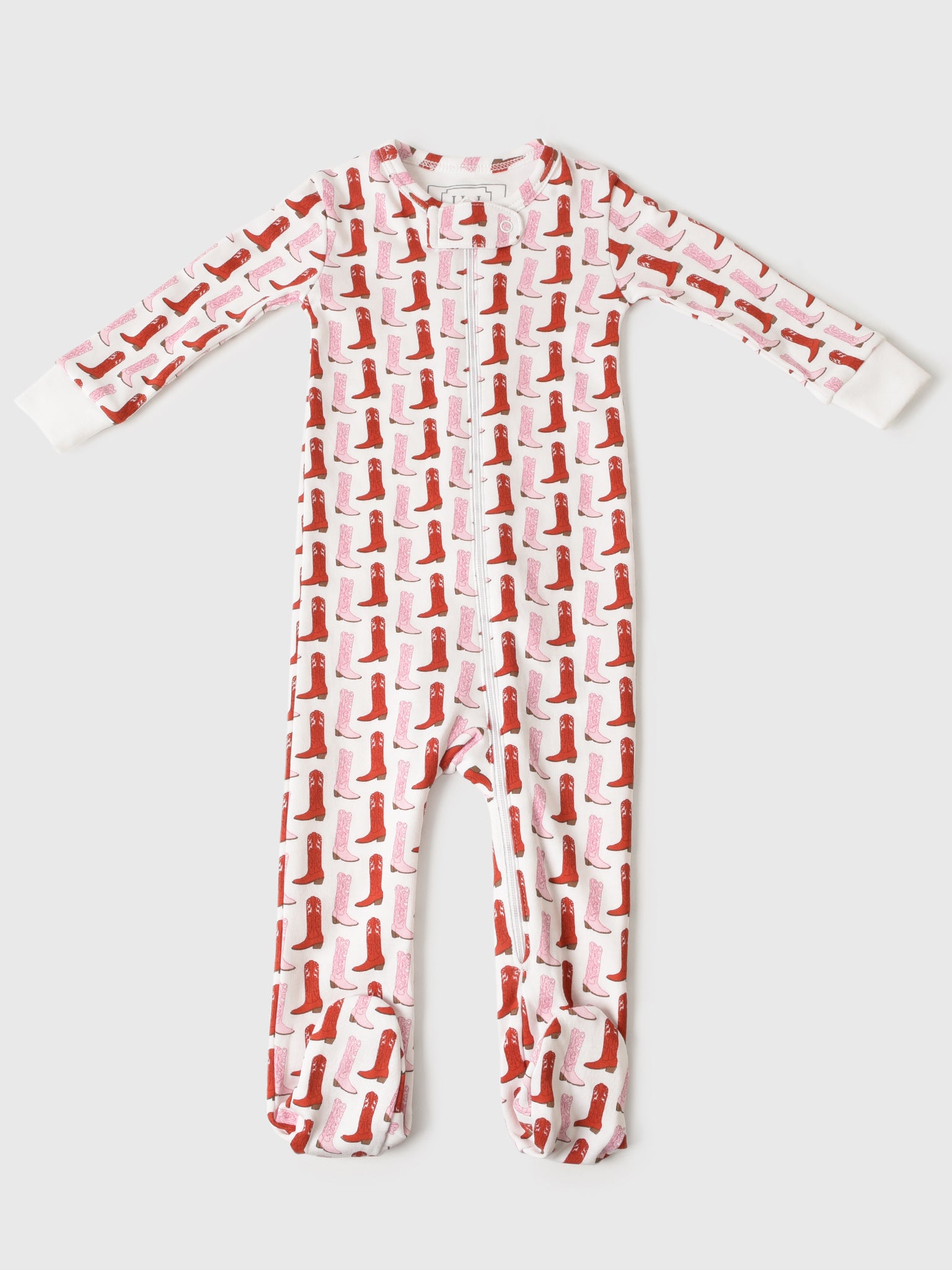 Lila And Hayes Baby Parker Zipper Pajama - Saint Bernard