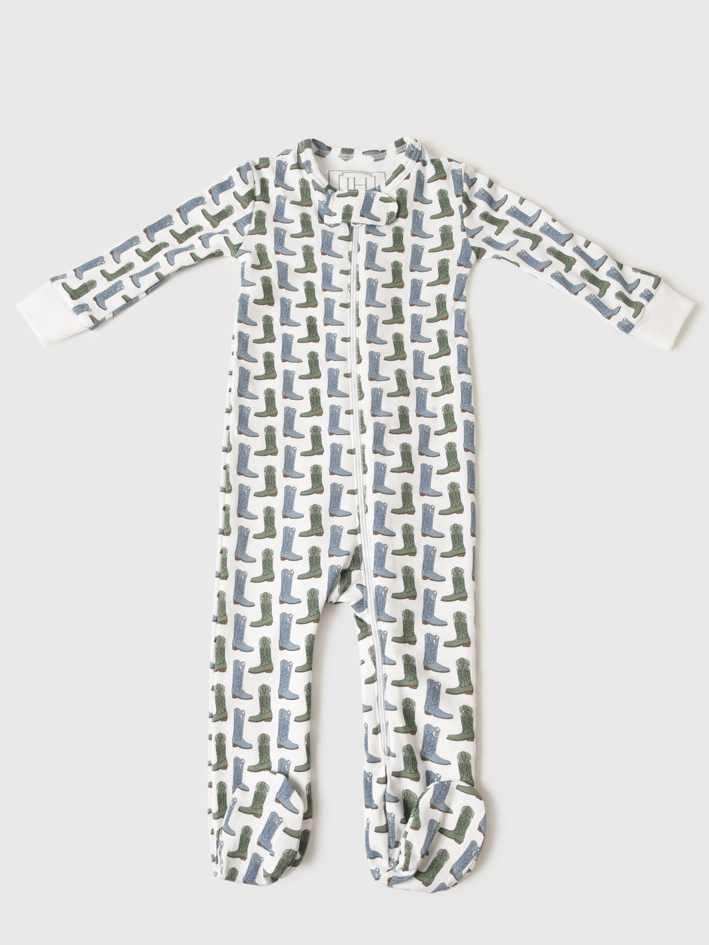 Lila And Hayes Baby Parker Zipper Pajama - Saint Bernard
