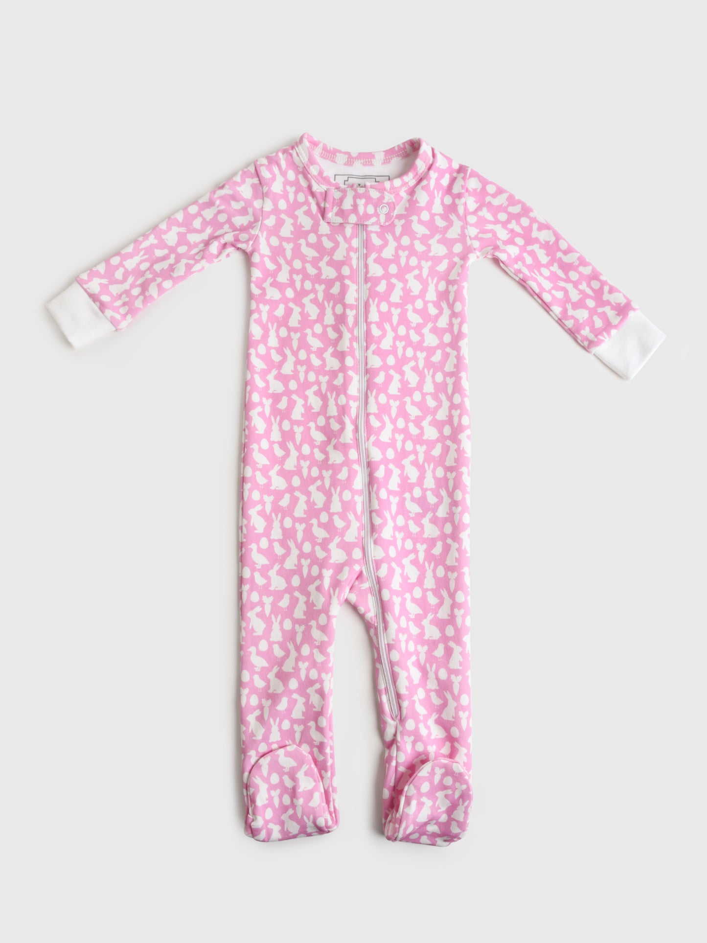 Lila And Hayes Baby Parker Zipper Pajama - Saint Bernard