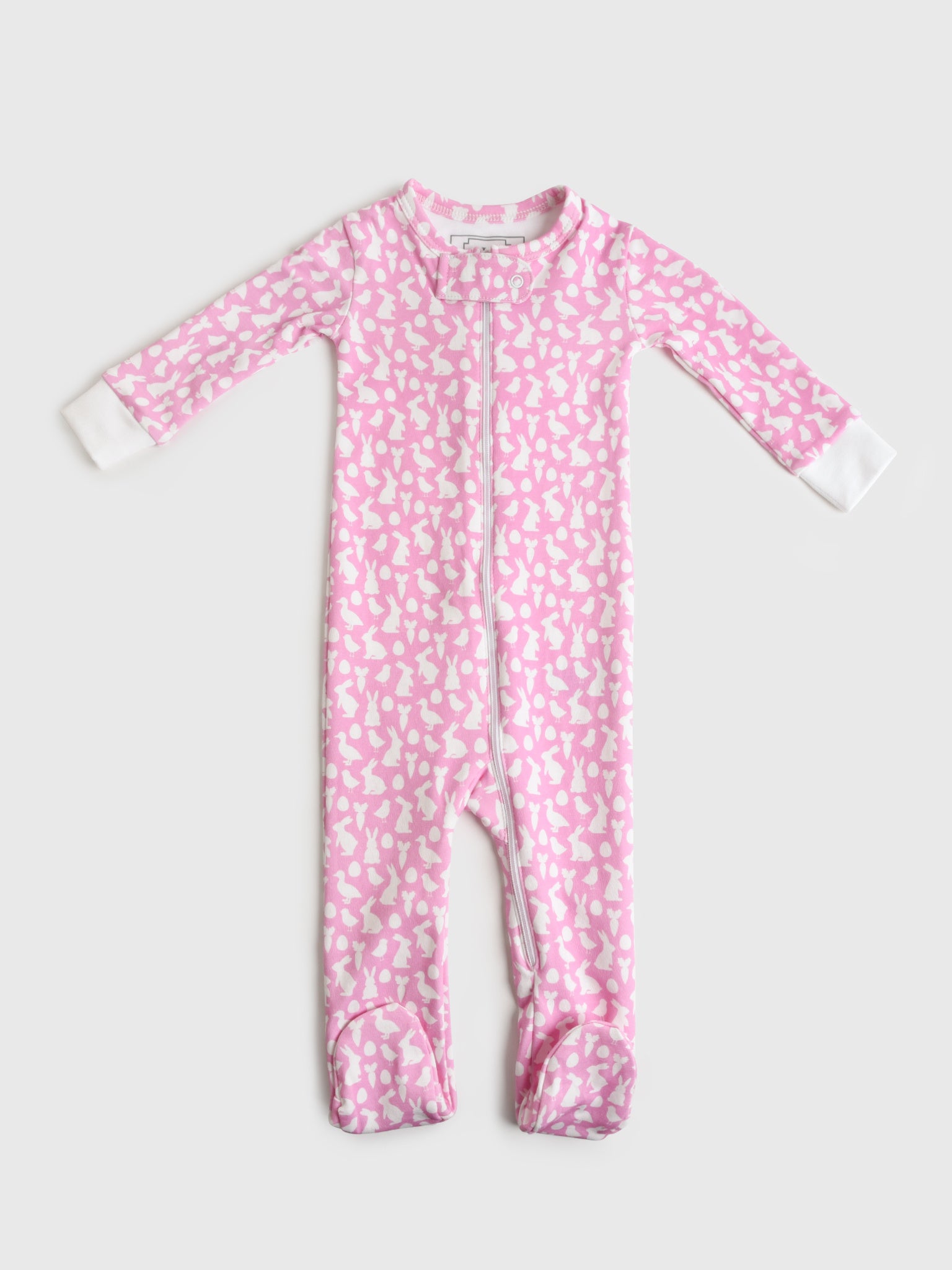 Lila And Hayes Baby Parker Zipper Pajama - Saint Bernard