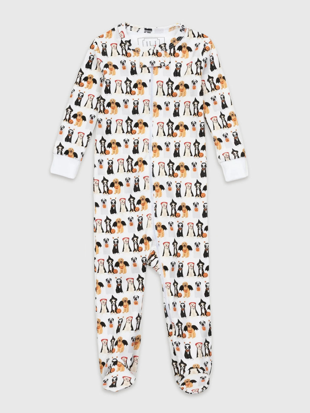 Lila And Hayes Baby Parker Zipper Pajama - Saint Bernard
