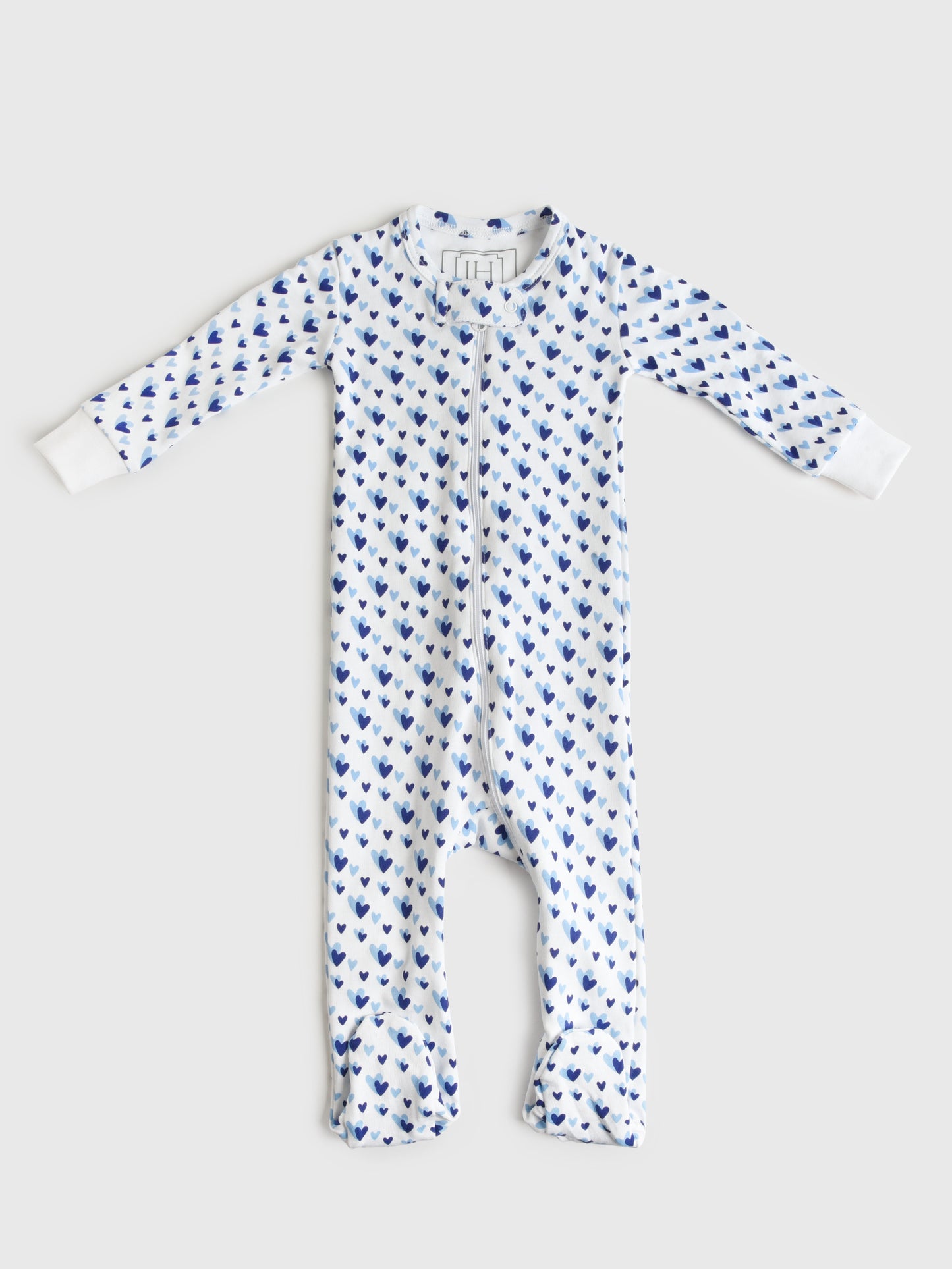 Lila And Hayes Baby Parker Zipper Pajama - Saint Bernard