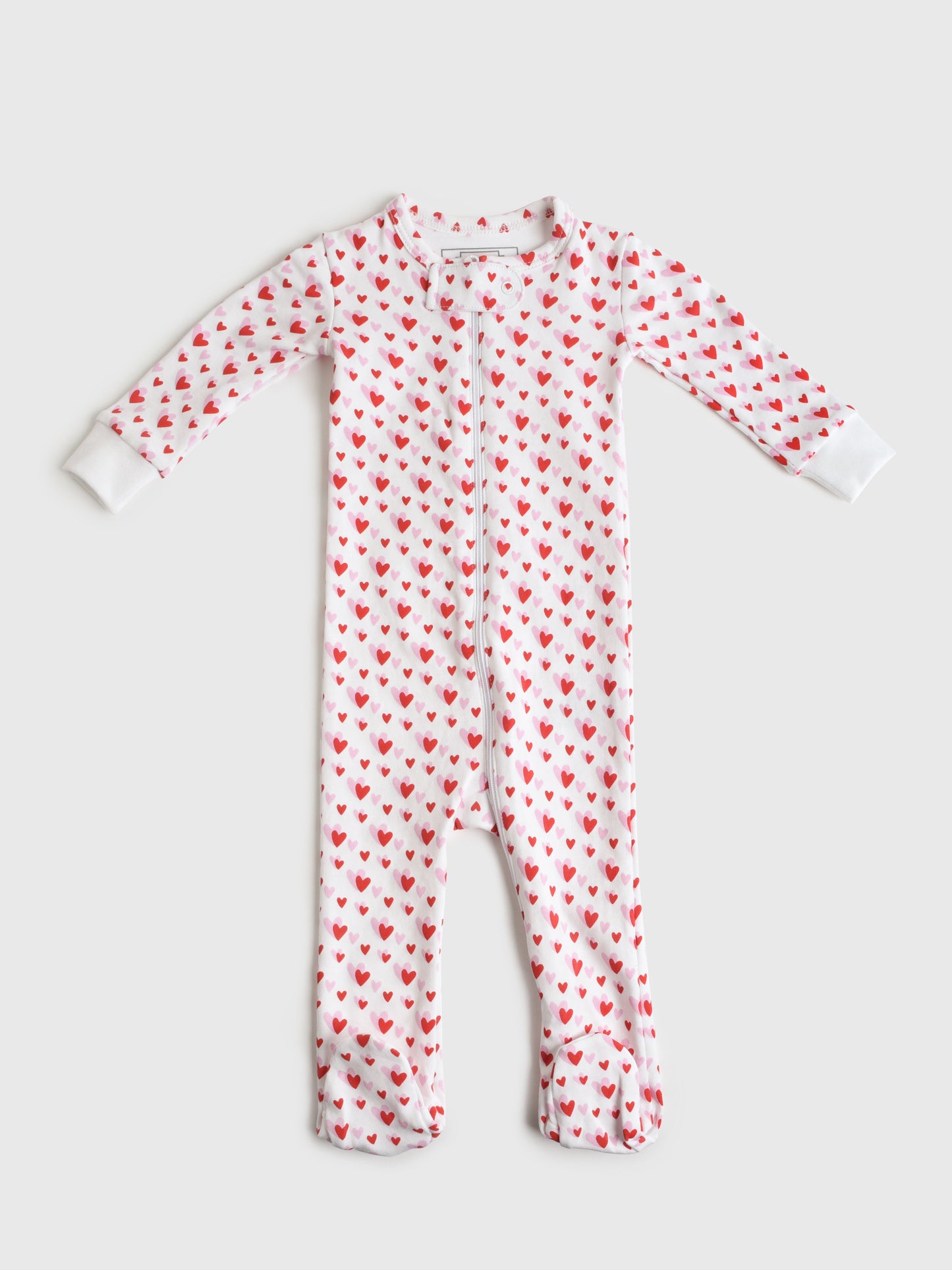 Lila And Hayes Baby Parker Zipper Pajama - Saint Bernard