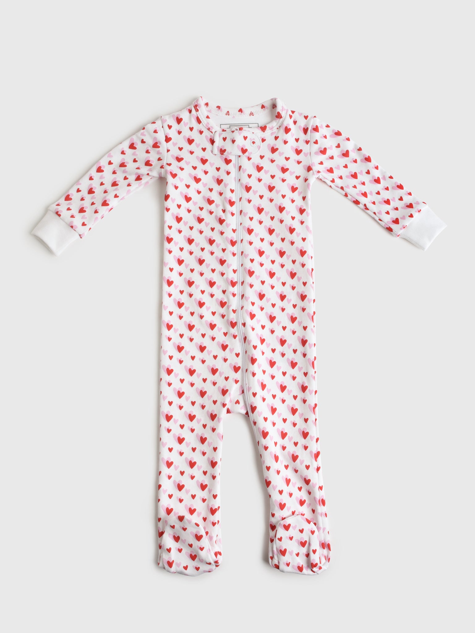 Lila And Hayes Baby Parker Zipper Pajama - Saint Bernard