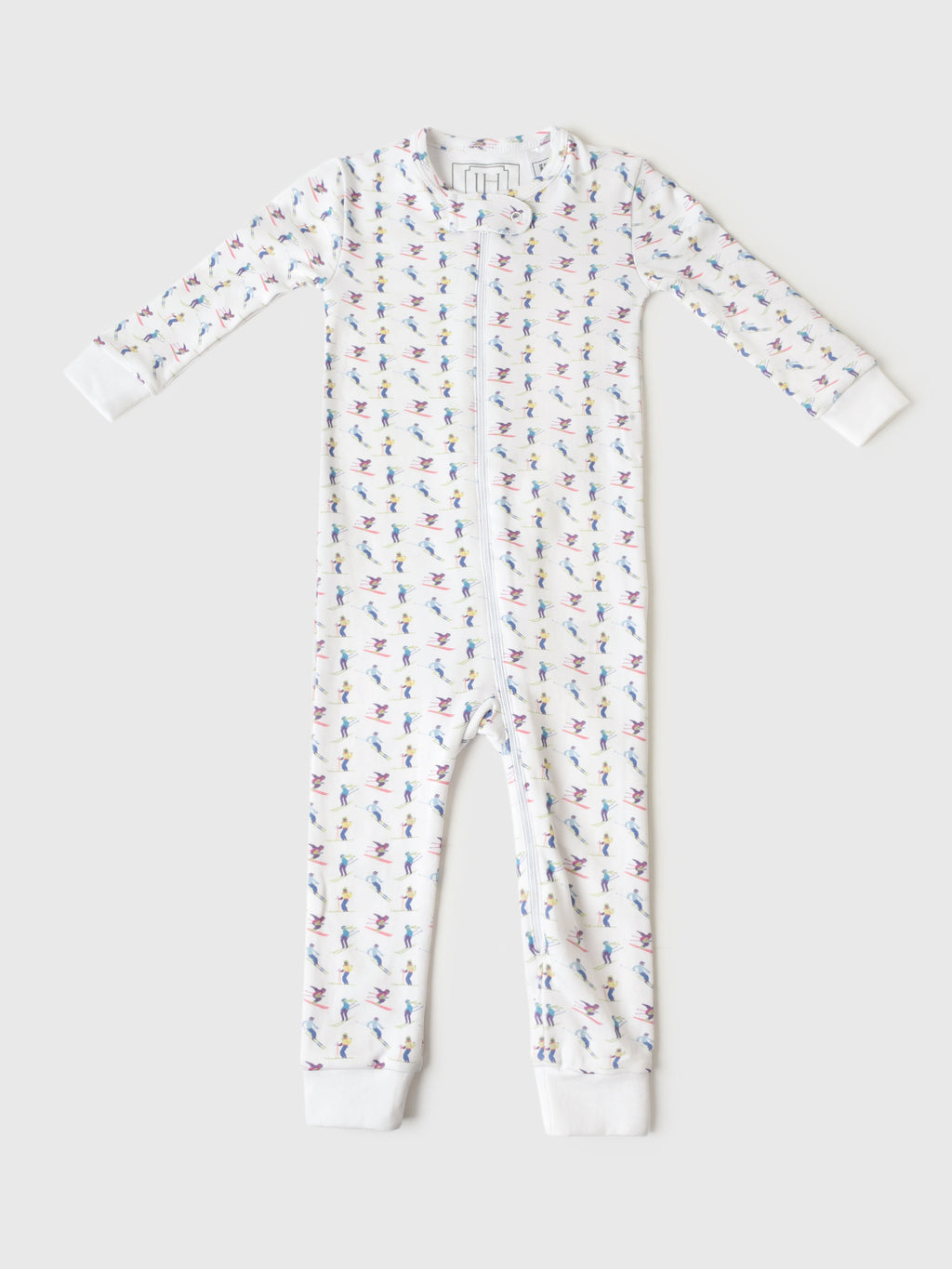 Lila And Hayes Baby Parker Zipper Pajama - Saint Bernard