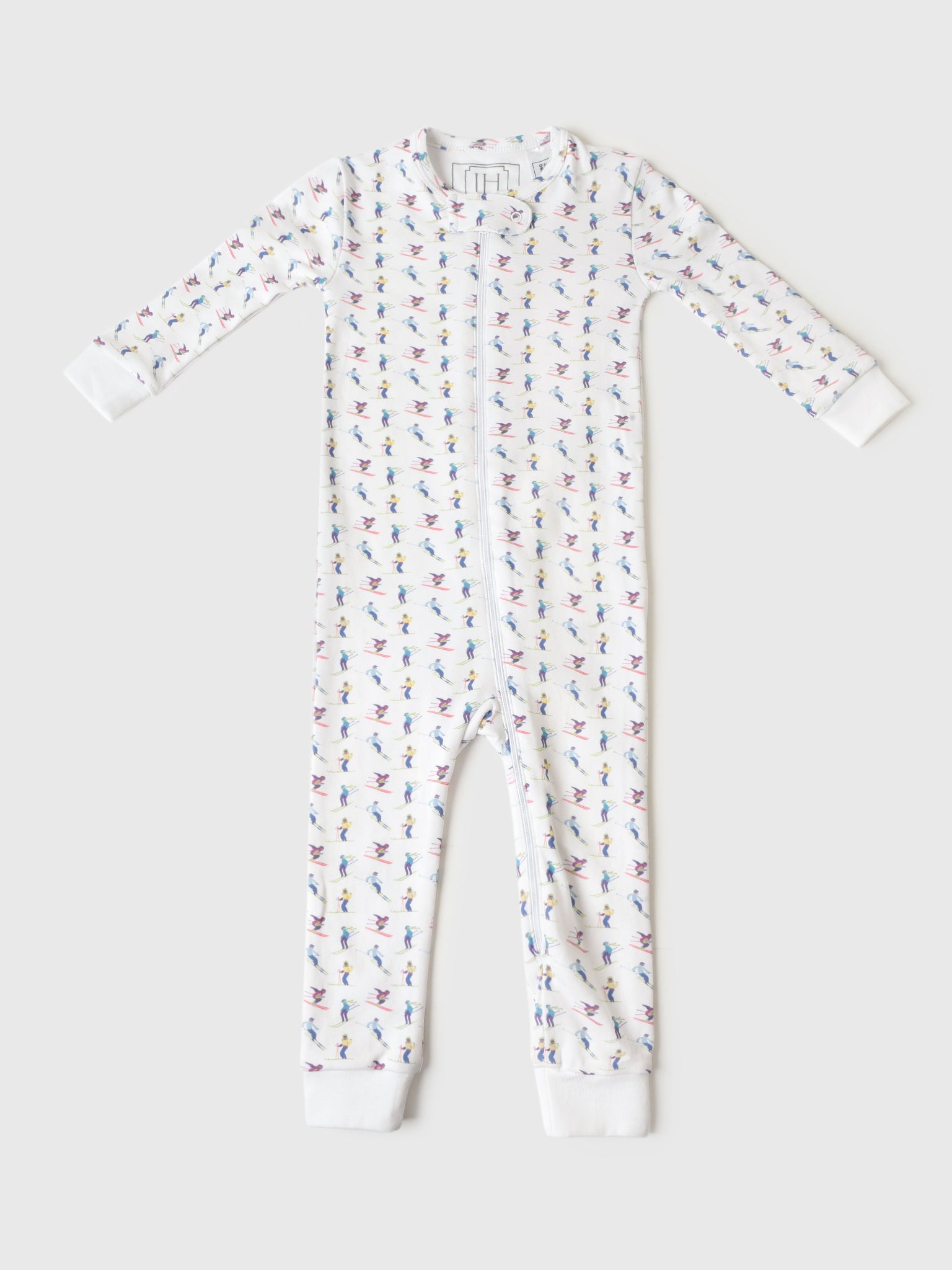 Lila And Hayes Baby Parker Zipper Pajama - Saint Bernard