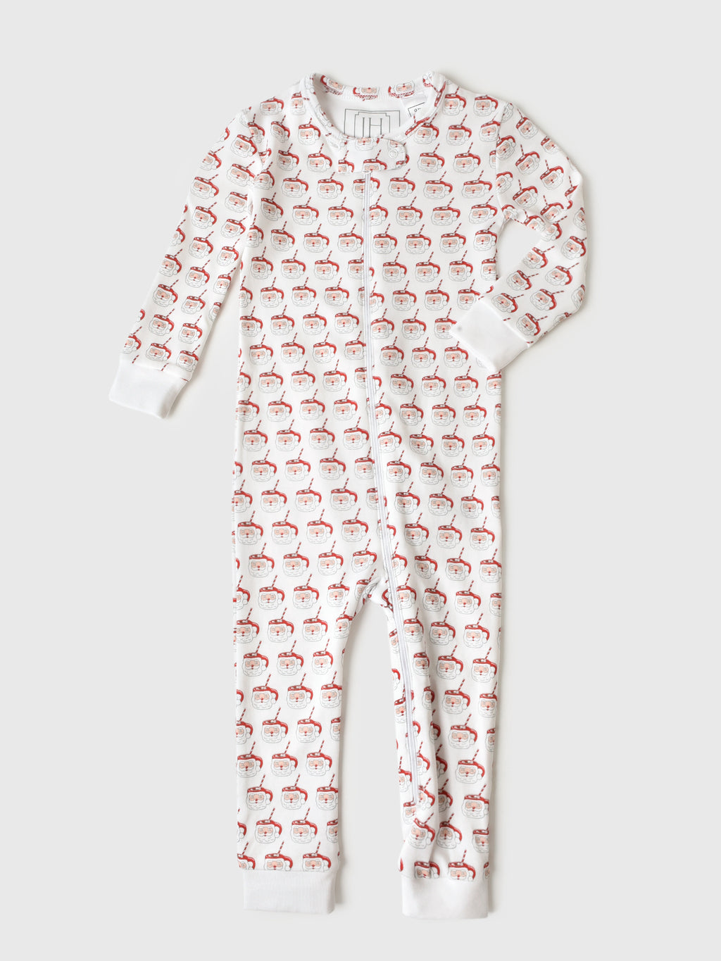 Lila And Hayes Baby Parker Zipper Pajama - Saint Bernard