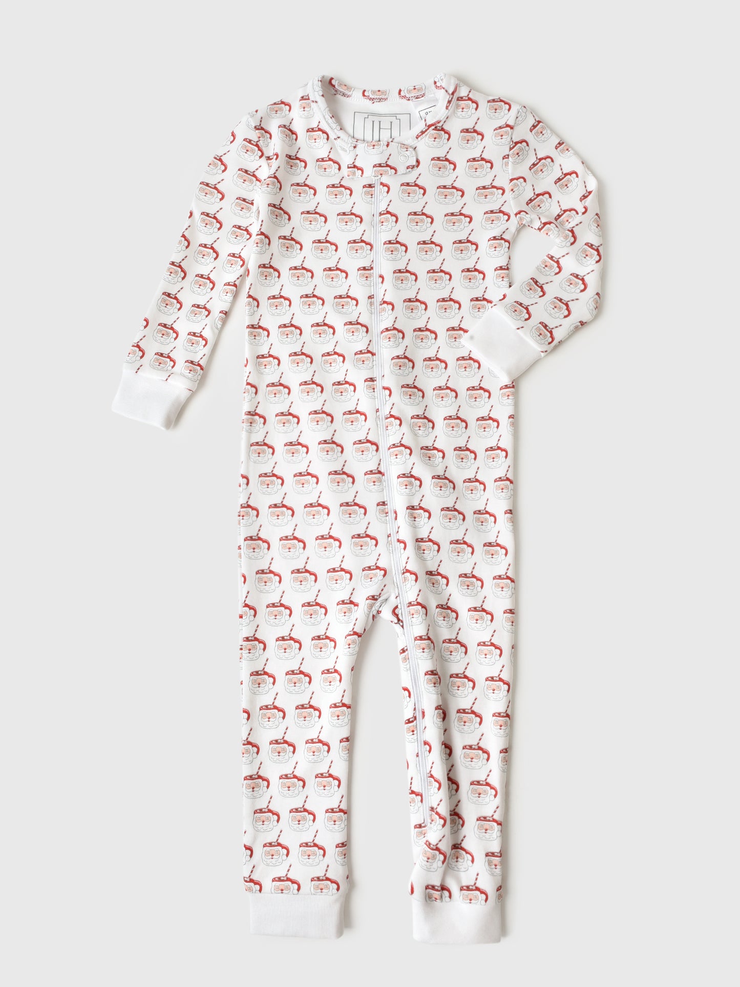 Lila And Hayes Baby Parker Zipper Pajama - Saint Bernard