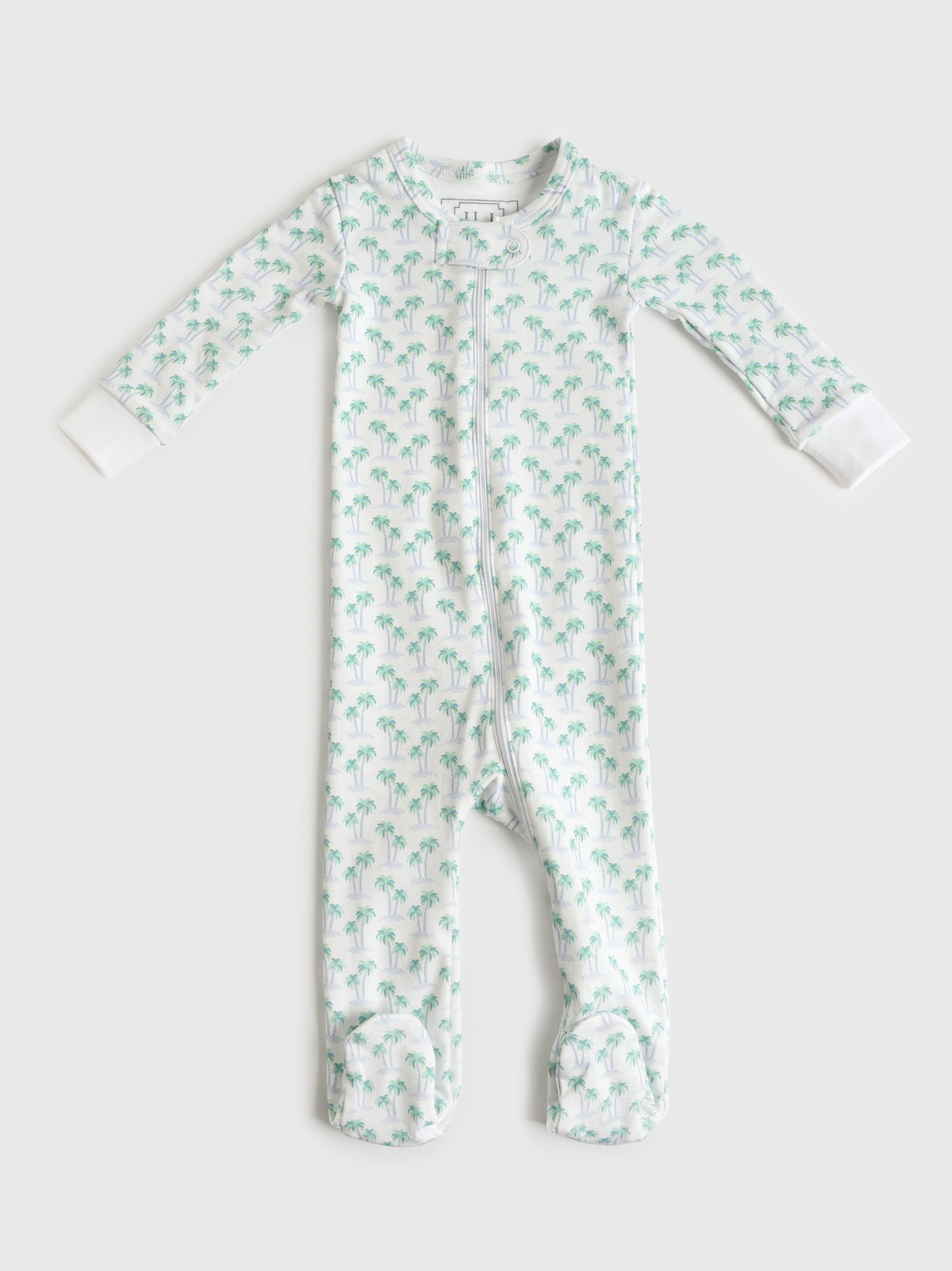Lila And Hayes Baby Parker Zipper Pajama - Saint Bernard
