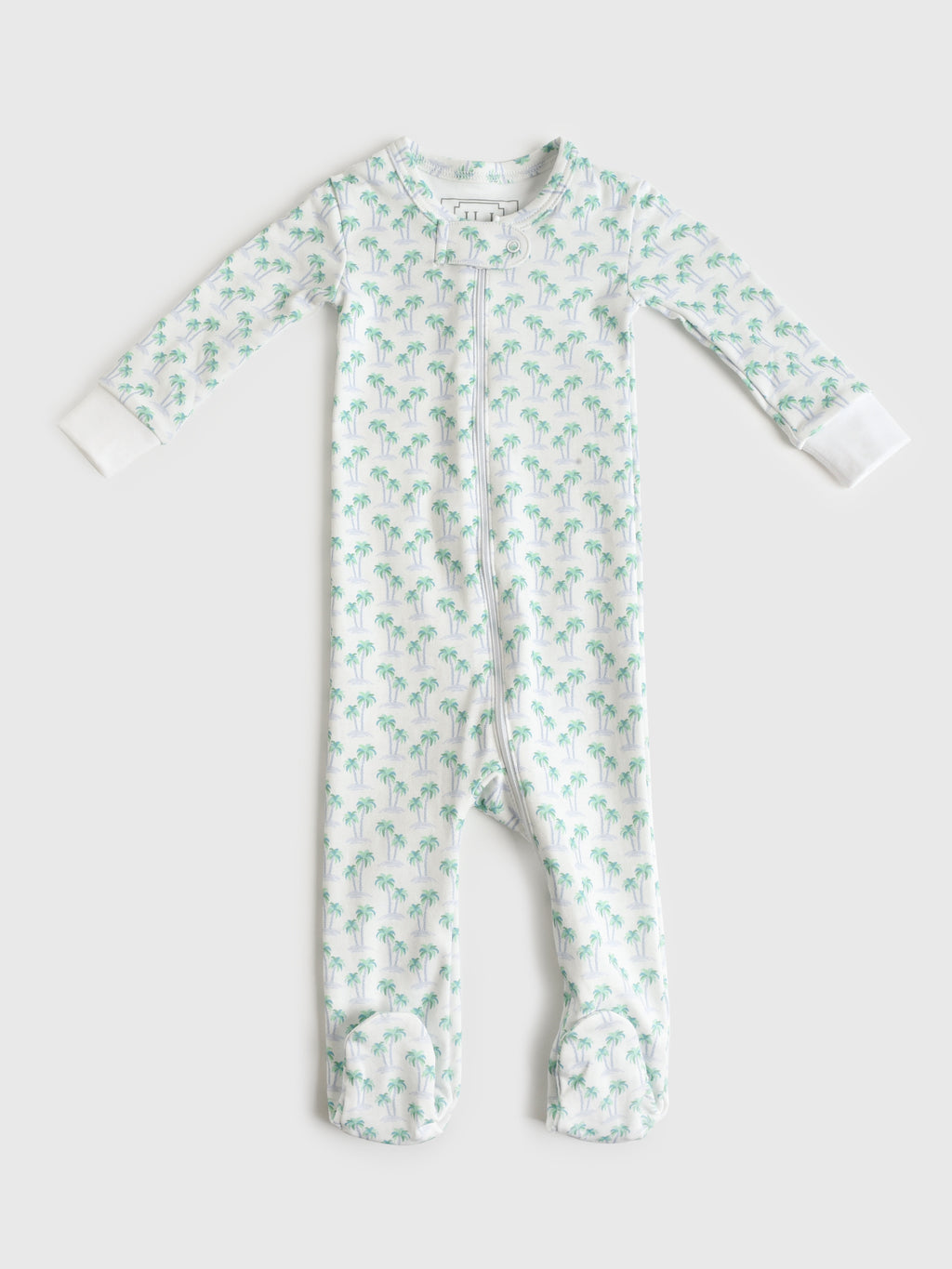 Lila And Hayes Baby Parker Zipper Pajama - Saint Bernard