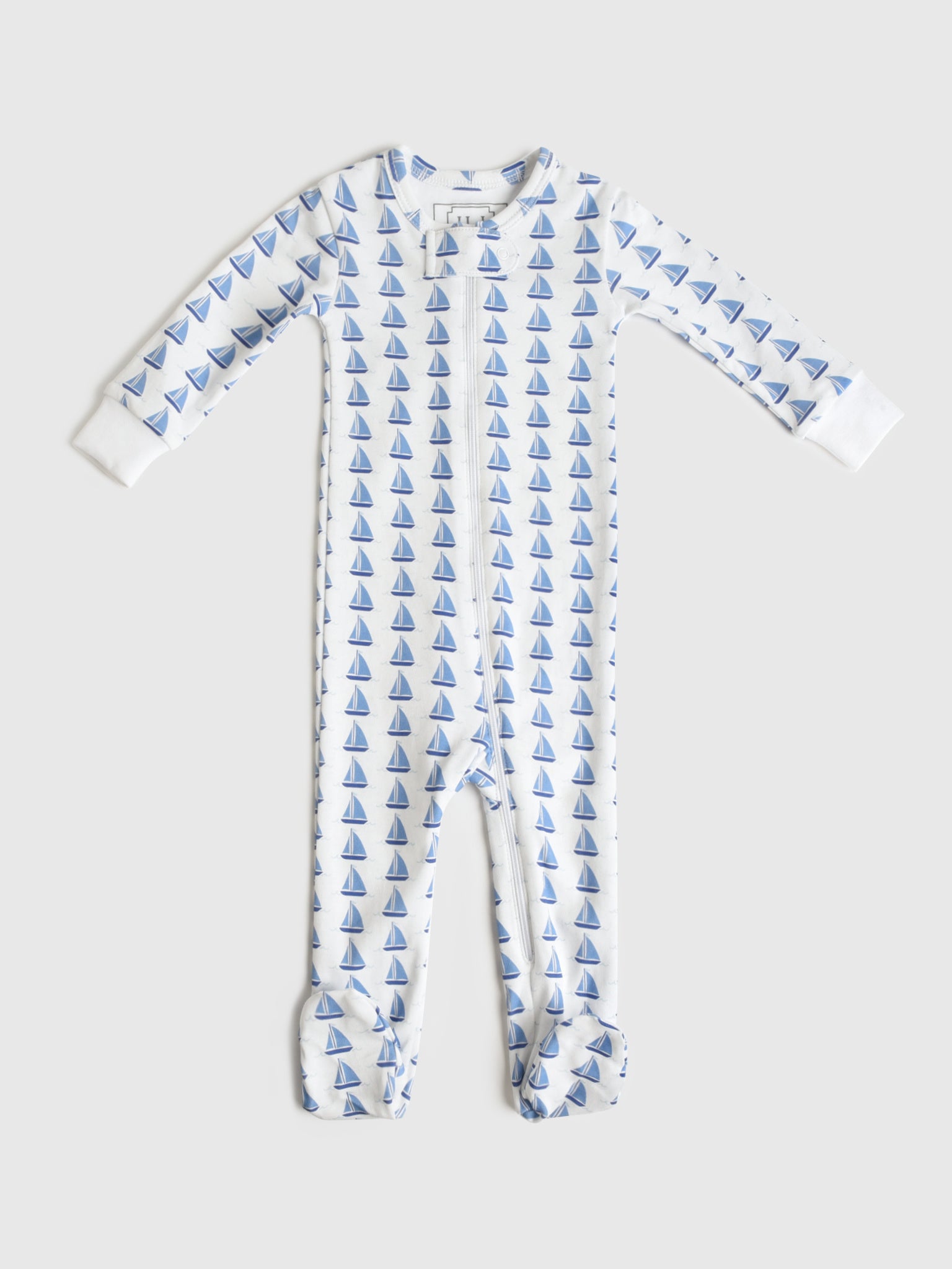Lila And Hayes Baby Parker Zipper Pajama - Saint Bernard