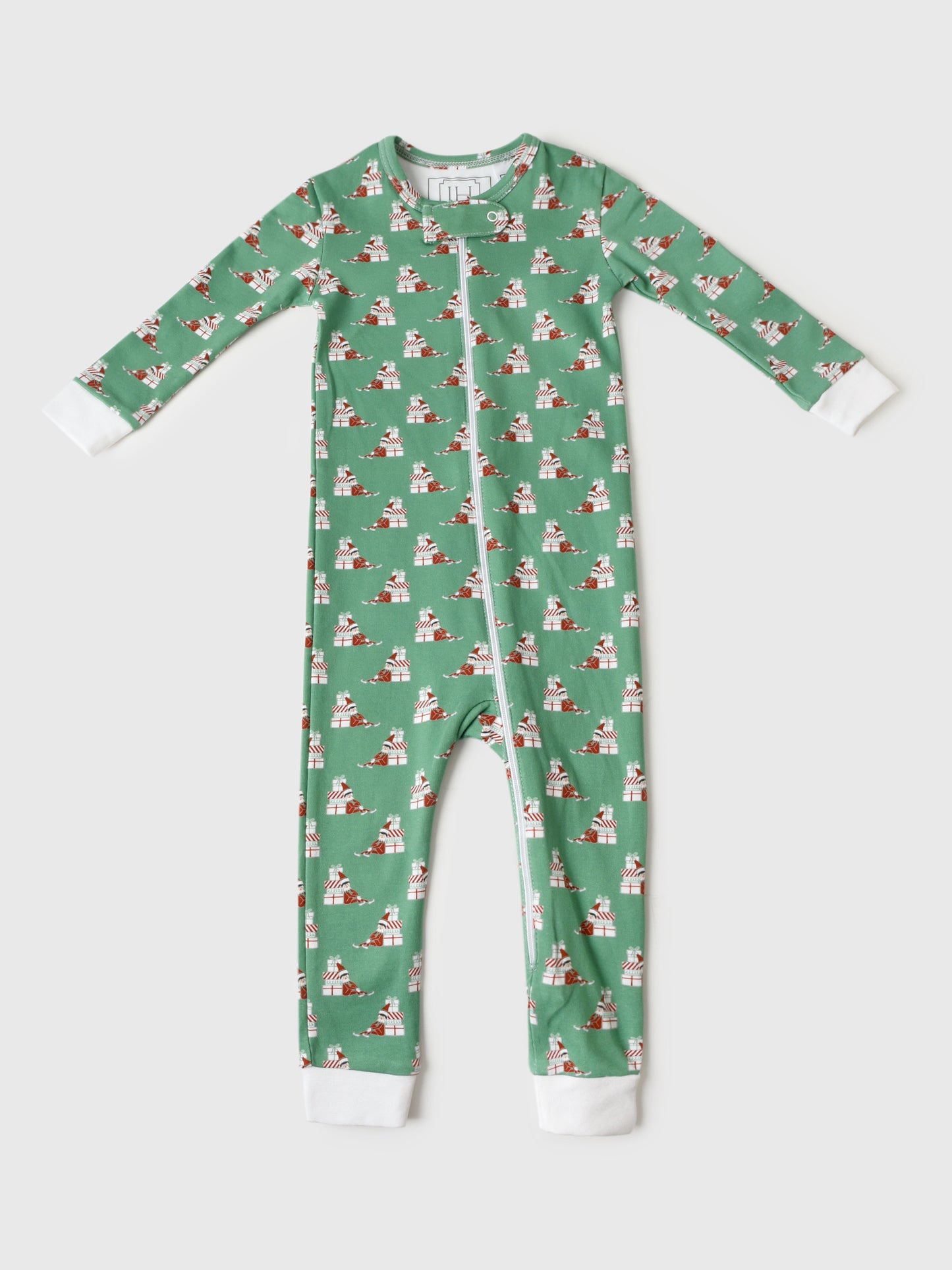 Lila And Hayes Baby Parker Zipper Pajama - Saint Bernard