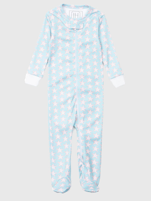 Lila And Hayes Baby Parker Zipper Pajama - Saint Bernard