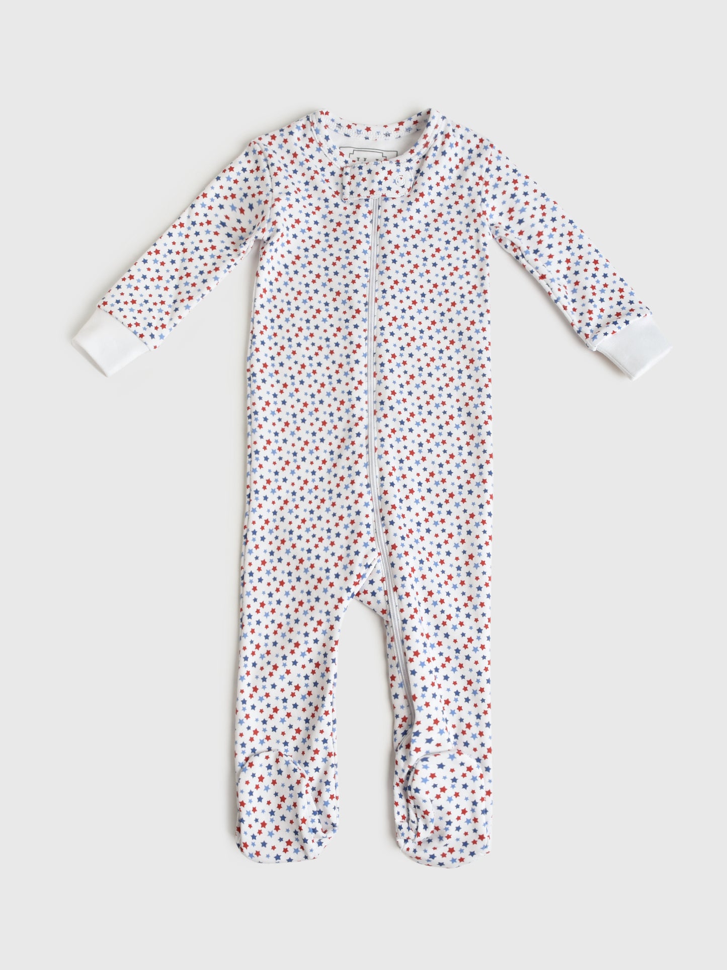 Lila And Hayes Baby Parker Zipper Pajama - Saint Bernard