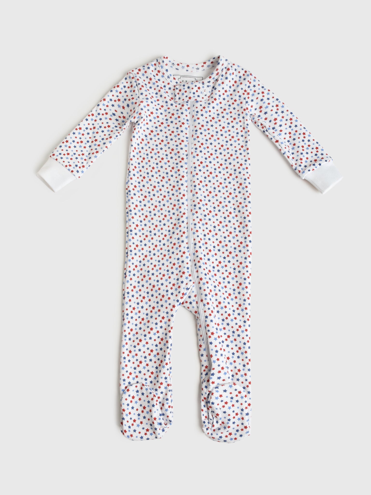 Lila And Hayes Baby Parker Zipper Pajama - Saint Bernard