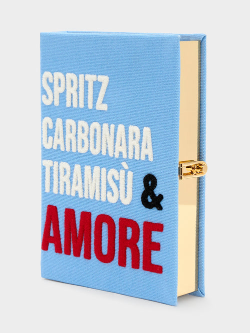 Olympia Le-Tan Spritz, Carbonara, Tiramisu & Amore Book Clutch