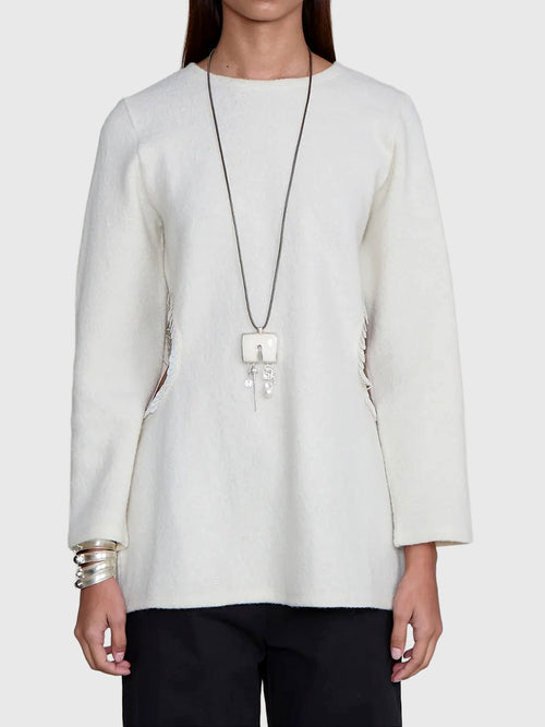 Chan Luu Women's Rib Cage Sweater - Saint Bernard
