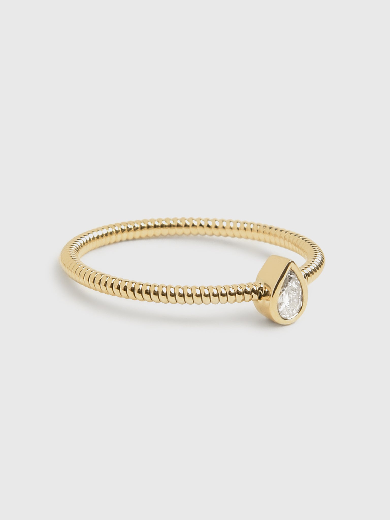 Francie B. Pear Diamond Ring - Saint Bernard