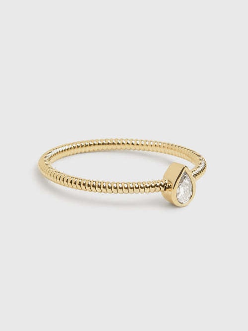 Francie B. Pear Diamond Ring