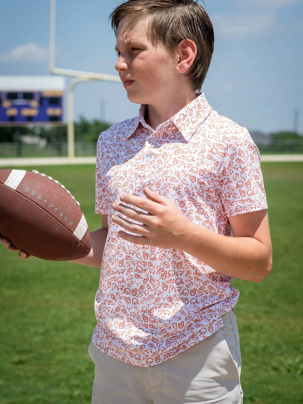 Blue Quail Boys' Short Sleeve Polo - Saint Bernard